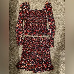 Red dress two pieces